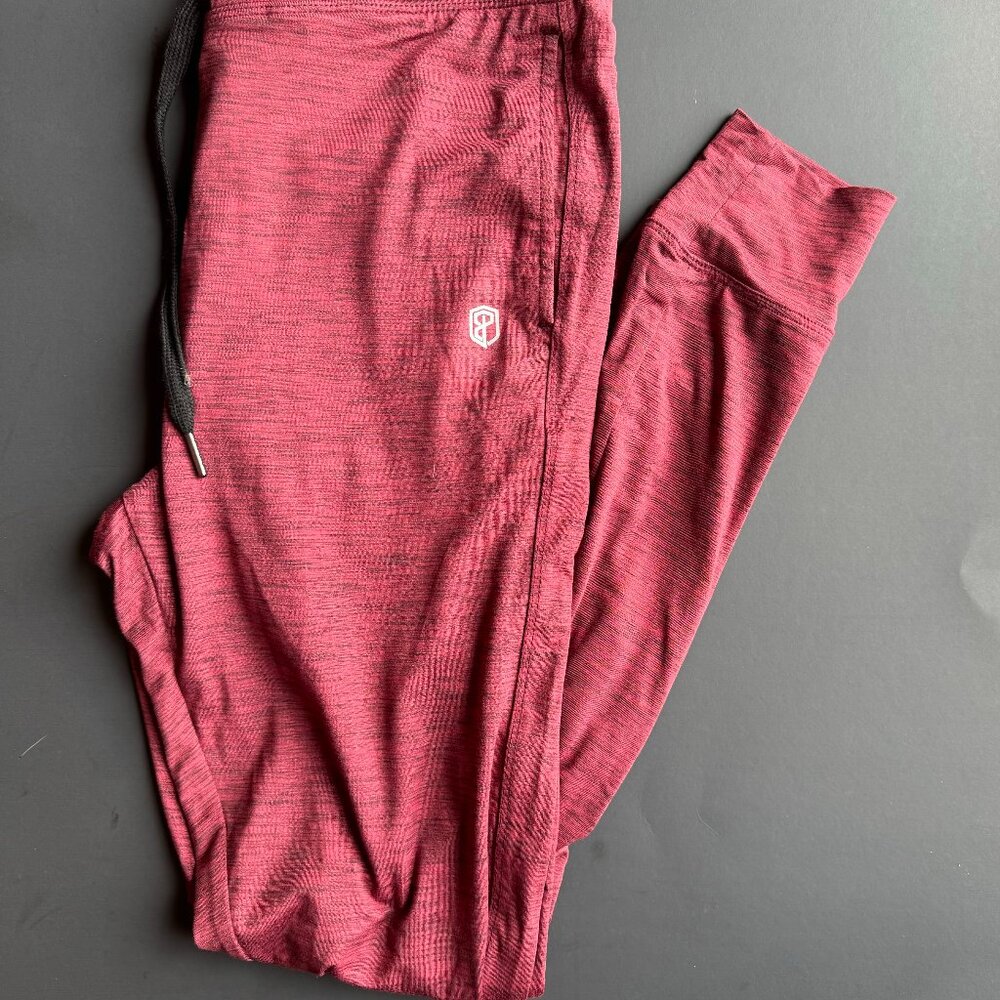 Women's Red and Black Joggers
